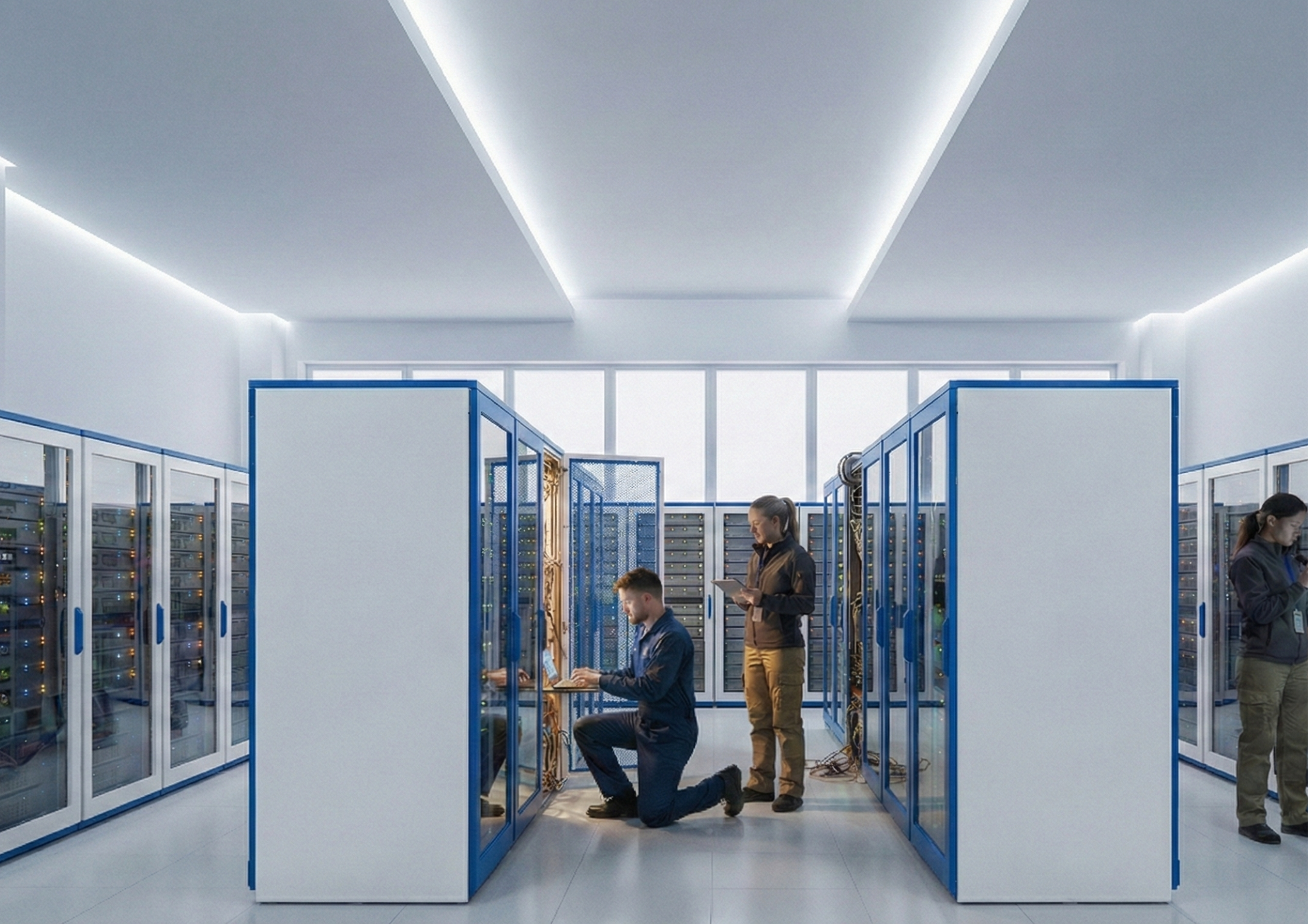 Team discussing digital marketing strategy